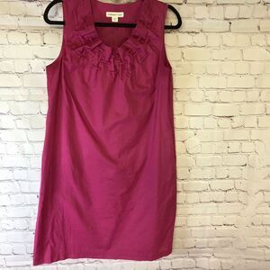 Coldwater Creek Classic Berry Pink Sheath Sleeveless Dress Pockets Lined Size 10